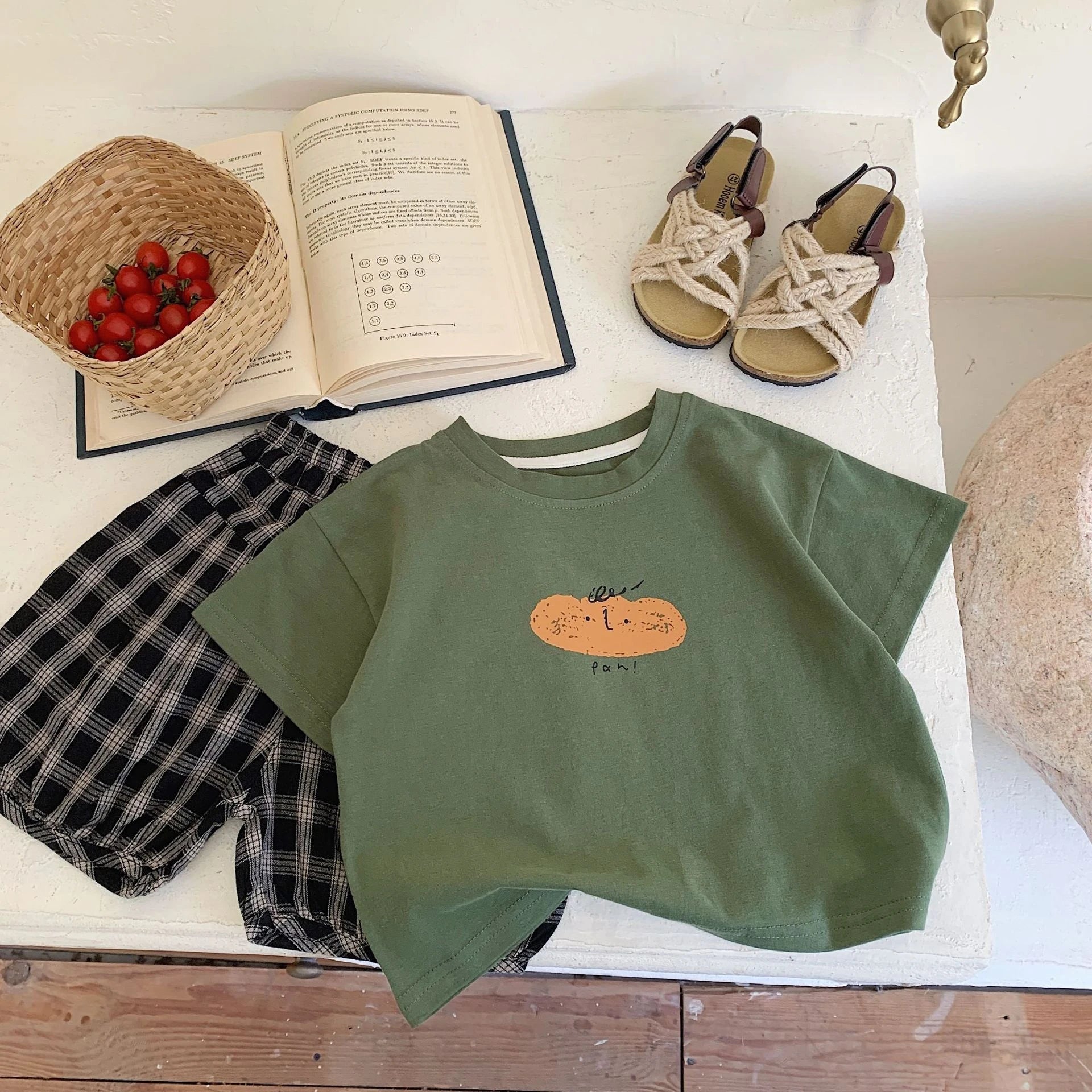 1-6Y Summer Kids Clothing Tops Tees Cartoon Printed Short Sleeve Boys T-shirt Children Clothes Fashion