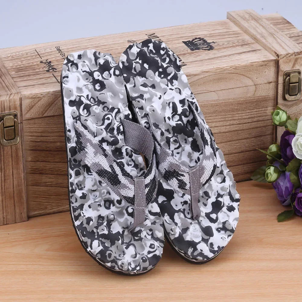 Men Summer Camouflage Flip Flops Slippers Shoes Sandals Slipper Indoor & Outdoor Casual Massage Men