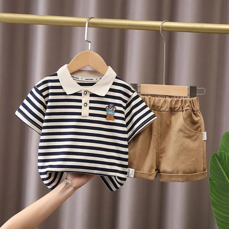 Children Clothing mother Kids Clothes Children's Sets Boys T-shirt Shorts Summer Cotton Short sleeve fashion