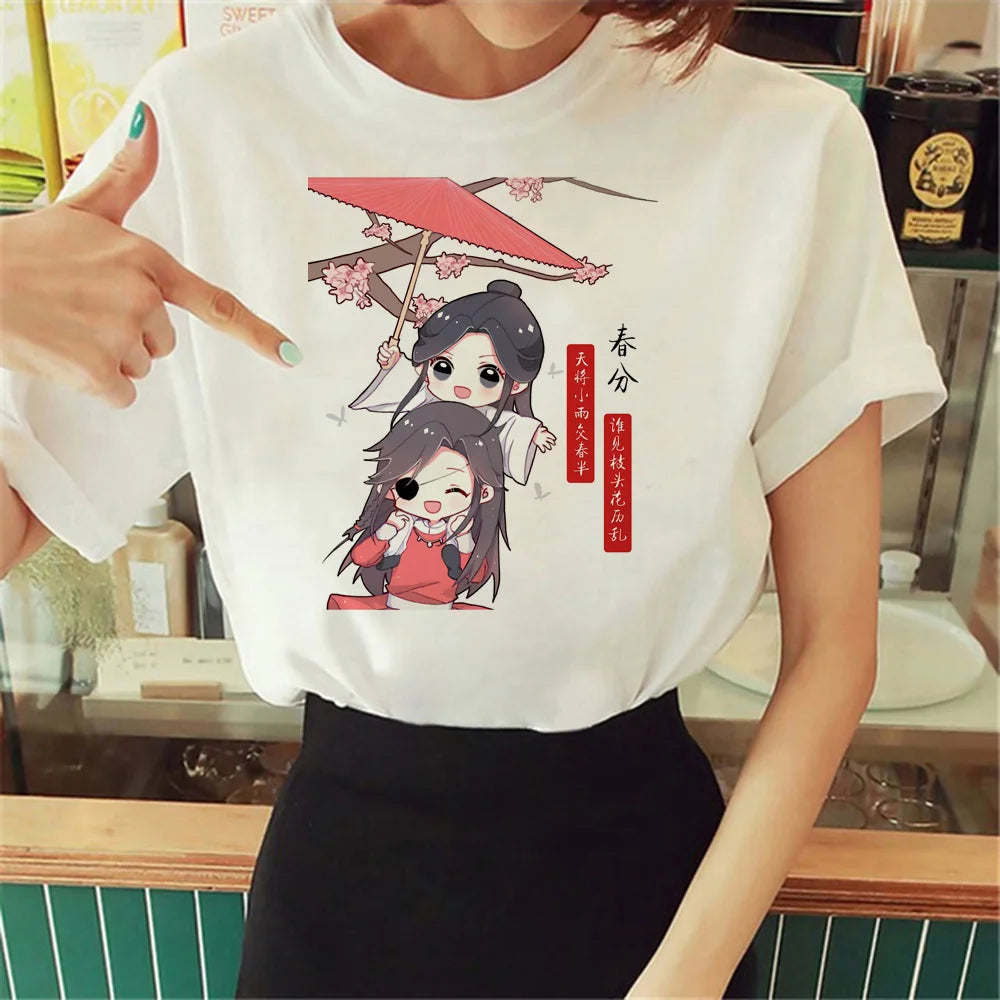 Tian Guan Ci Fu Tgcf t shirt women funny t-shirts girl manga funny designer clothing