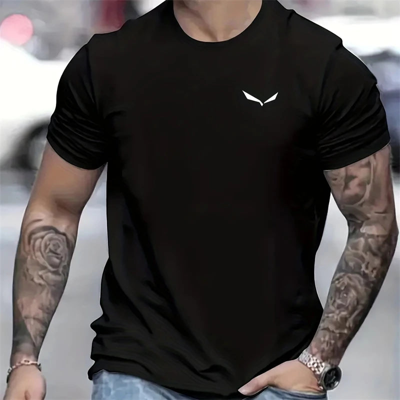 Simple Bird Graphic T Shirts Summer Casual Short Sleeve Crew Neck 3D Printed Mens T-shirts Fashion Trend