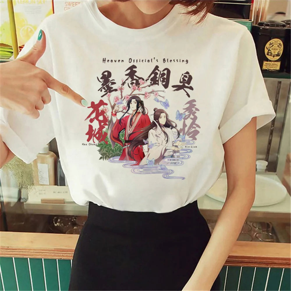 Tian Guan Ci Fu Tgcf t shirt women funny t-shirts girl manga funny designer clothing
