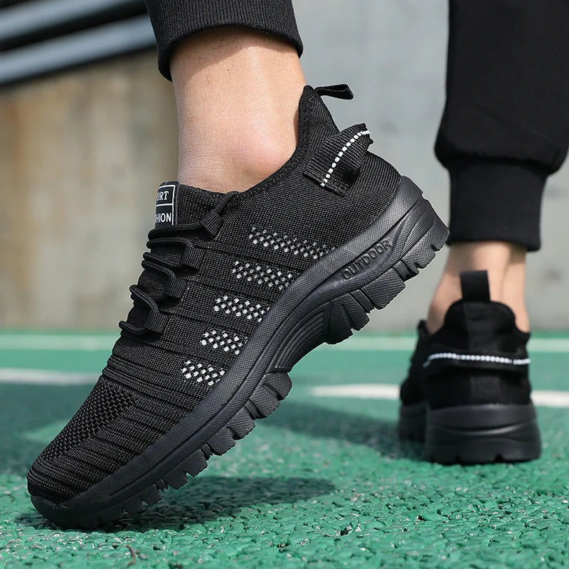 Trendy Men's Outdoor Running Sneakers Breathable Non-slip Comfortable  Walking Casual Shoes New