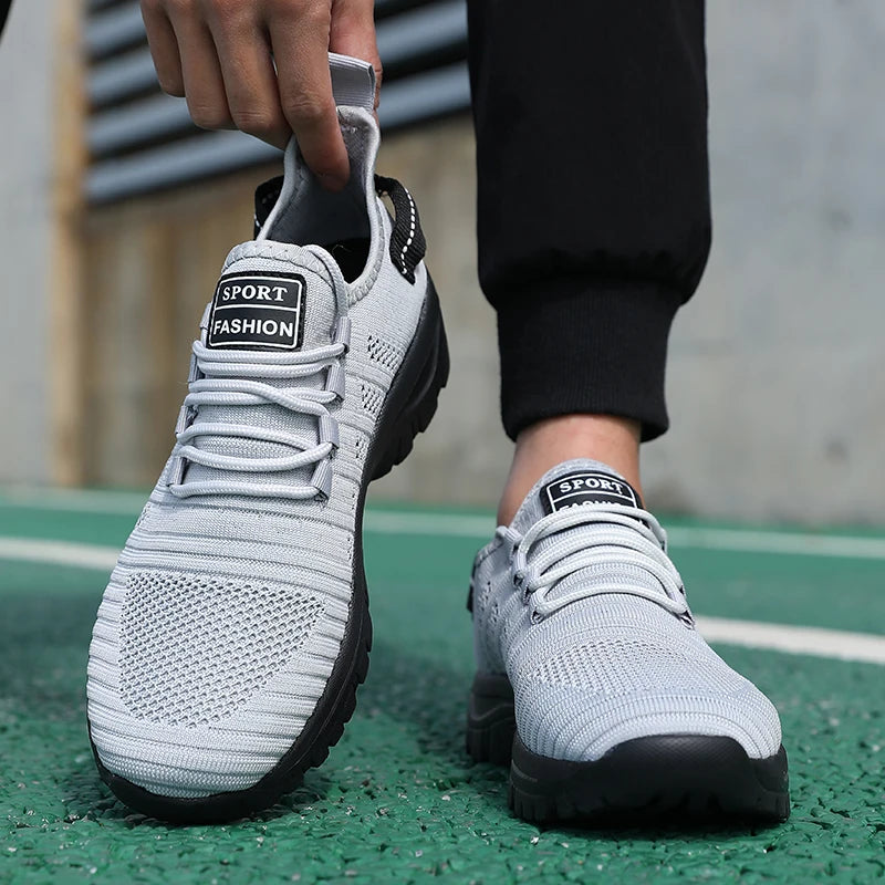 Trendy Men's Outdoor Running Sneakers Breathable Non-slip Comfortable  Walking Casual Shoes New