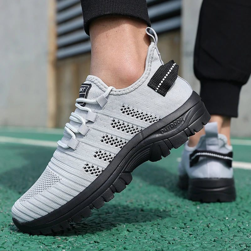 Trendy Men's Outdoor Running Sneakers Breathable Non-slip Comfortable  Walking Casual Shoes New