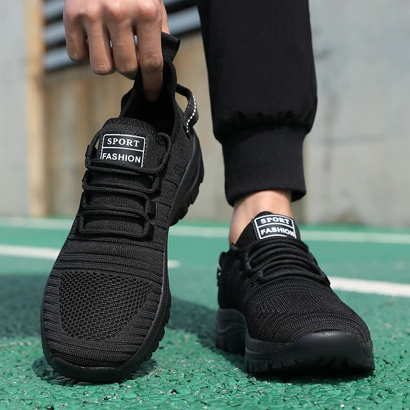 Trendy Men's Outdoor Running Sneakers Breathable Non-slip Comfortable  Walking Casual Shoes New