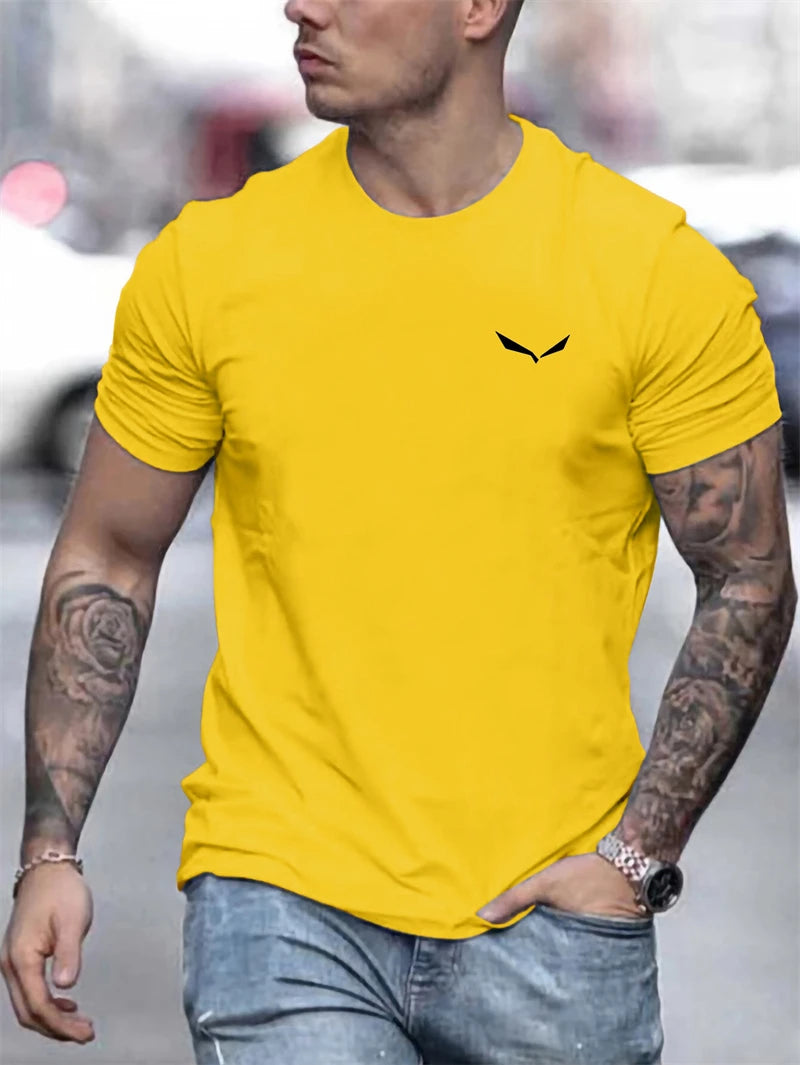 Simple Bird Graphic T Shirts Summer Casual Short Sleeve Crew Neck 3D Printed Mens T-shirts Fashion Trend