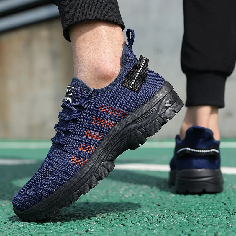 Trendy Men's Outdoor Running Sneakers Breathable Non-slip Comfortable  Walking Casual Shoes New