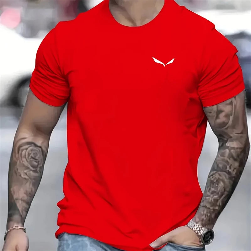 Simple Bird Graphic T Shirts Summer Casual Short Sleeve Crew Neck 3D Printed Mens T-shirts Fashion Trend